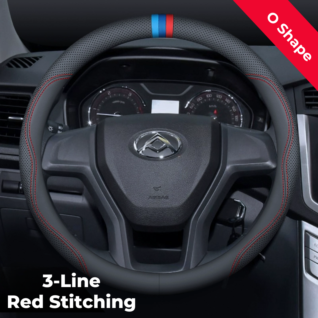 Maxus Premium Durable Genuine Leather Steering Wheel Cover