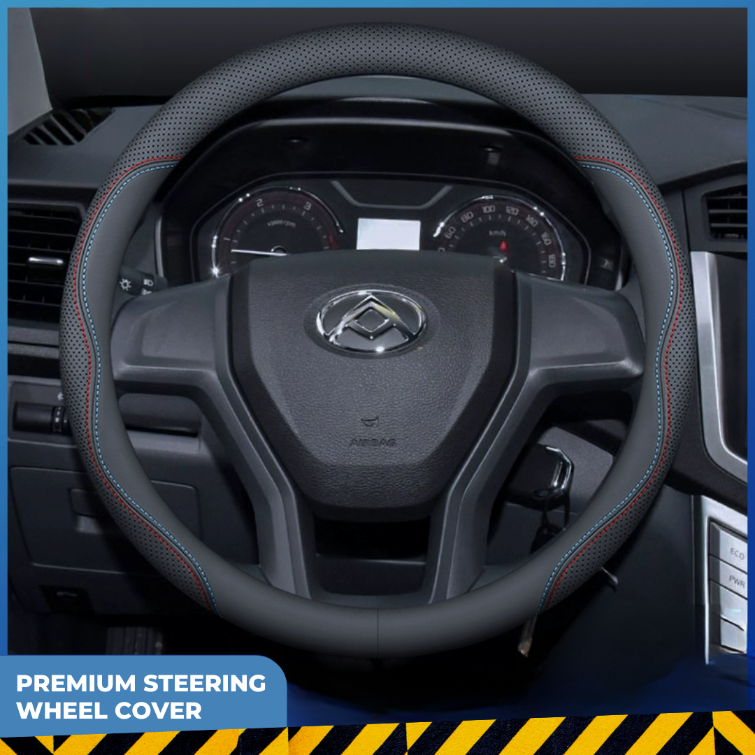 Maxus Premium Durable Genuine Leather Steering Wheel Cover