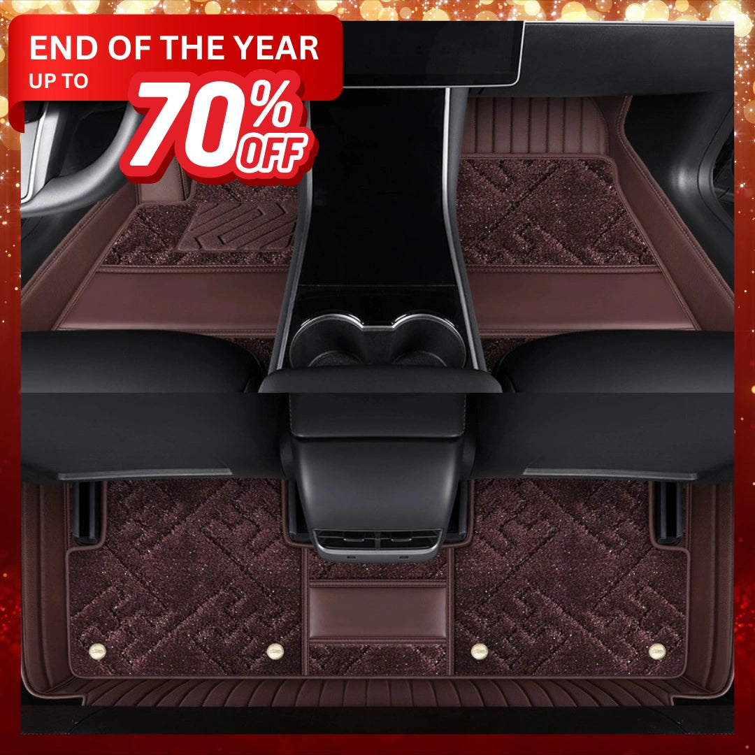 360° Full Coverage Soft Carpet Floor Mats, Door Sill Style with High-Density Carpet