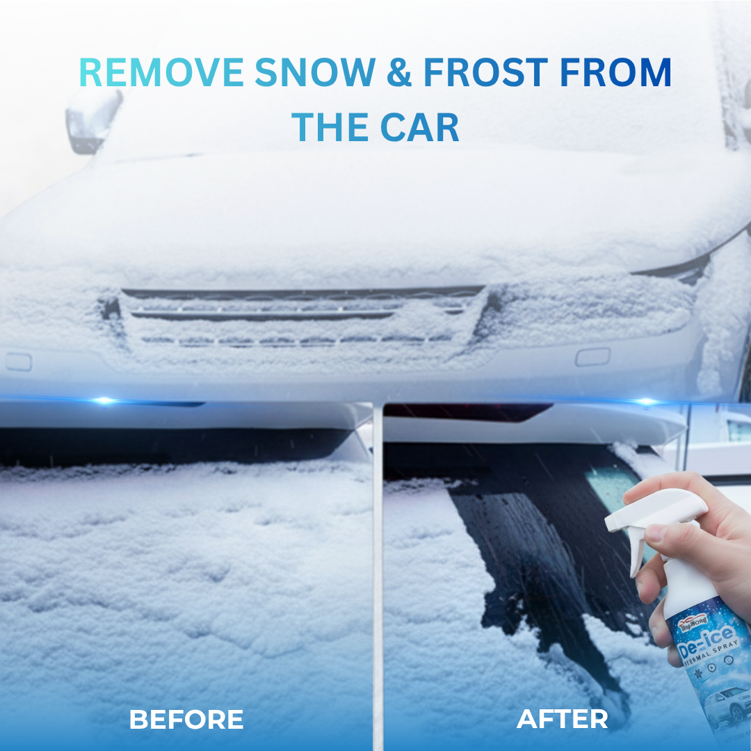 Fast-Acting Car Windshield De-Icer Spray – Quick Ice & Frost Remover
