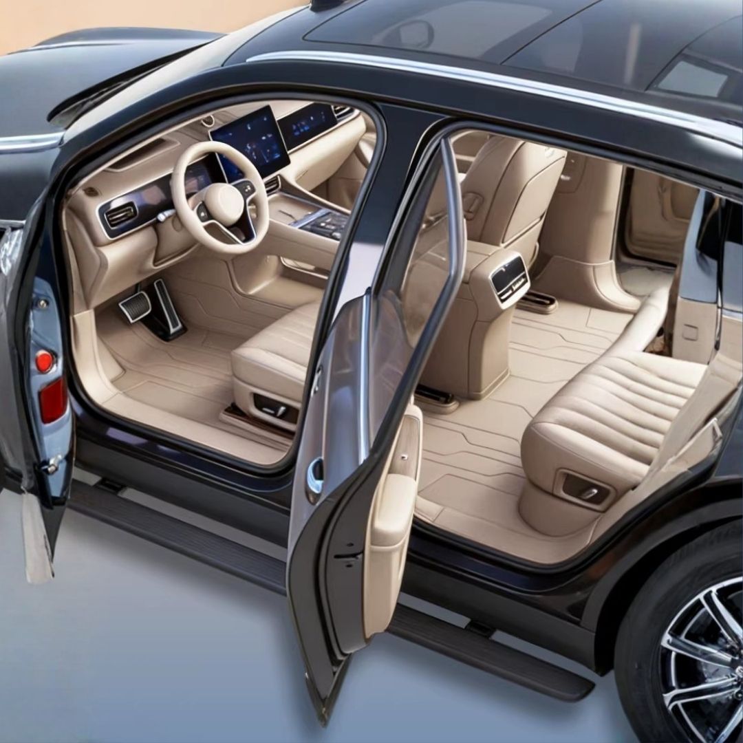 Tapetes de couro totalmente envolventes para carros - Logotipo personalizável