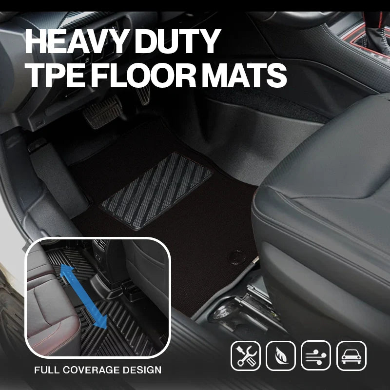 ElitePad 2025 Heavy Duty TPE Floor Mats with Luxury Liner for Cars, SUVs, and Trucks