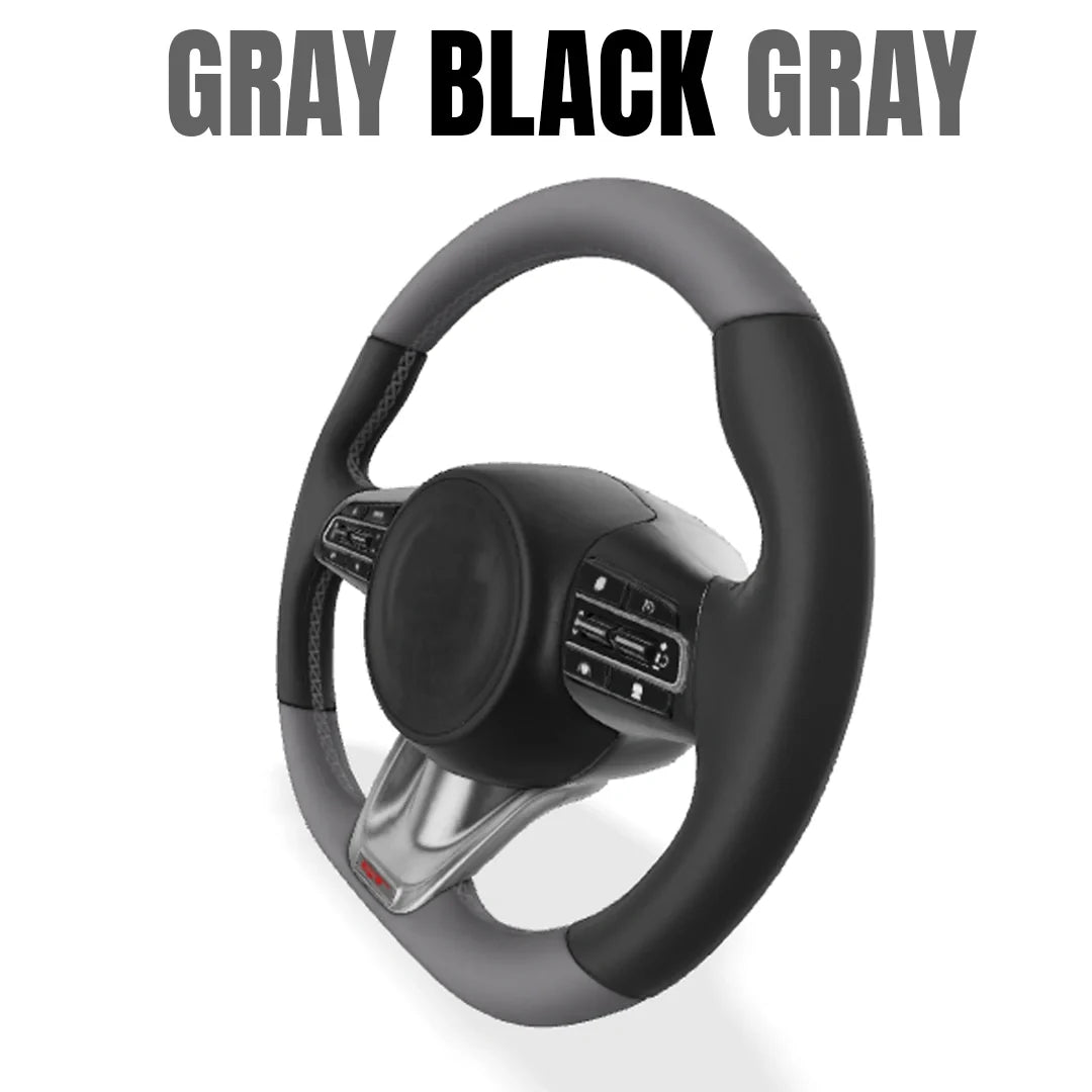 Premium Leather  Customization Steering Wheel Cover – DIY Sew Edition