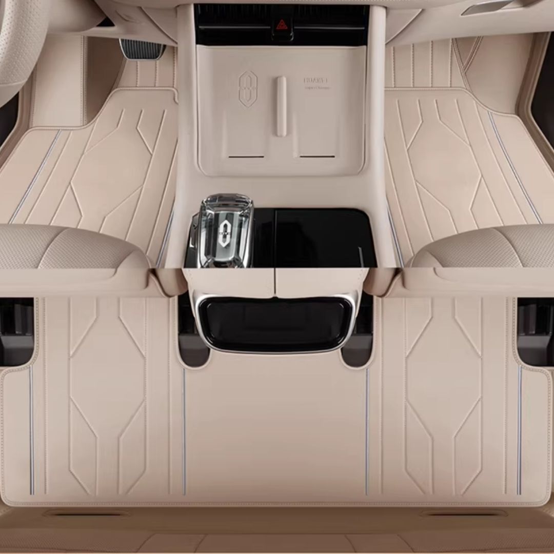 Tapetes de couro totalmente envolventes para carros - Logotipo personalizável