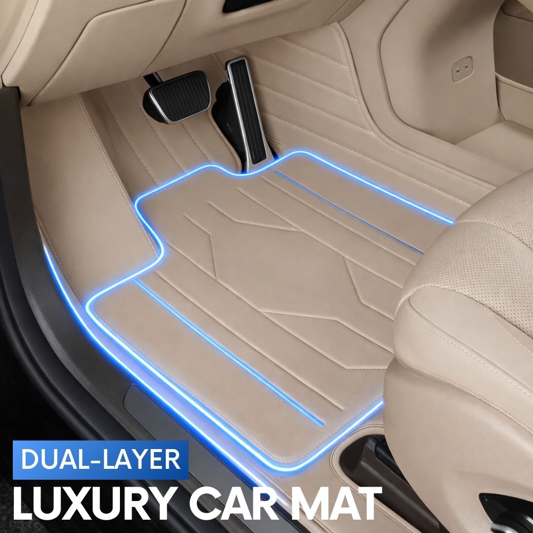 Tapetes de couro totalmente envolventes para carros - Logotipo personalizável