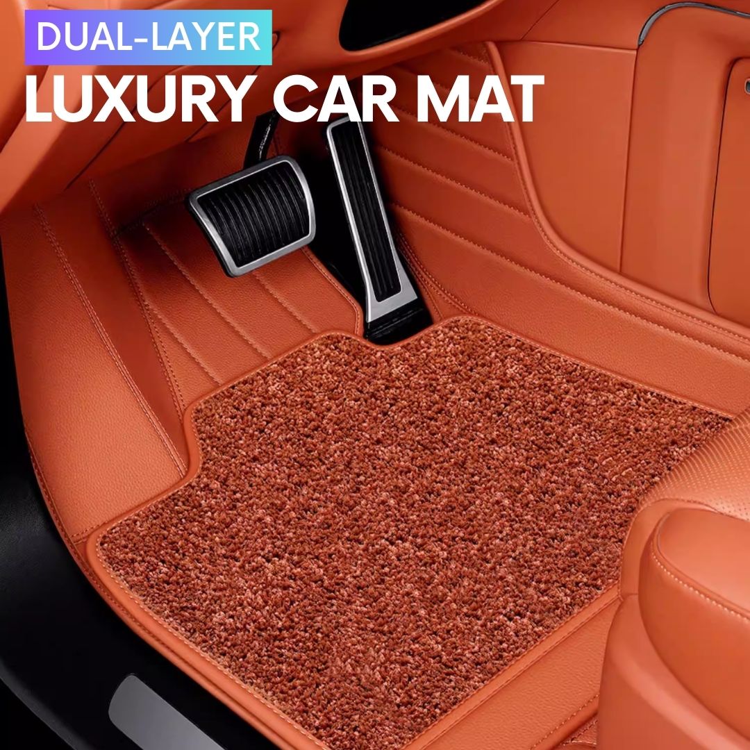 Tapetes de couro totalmente envolventes para carros - Logotipo personalizável