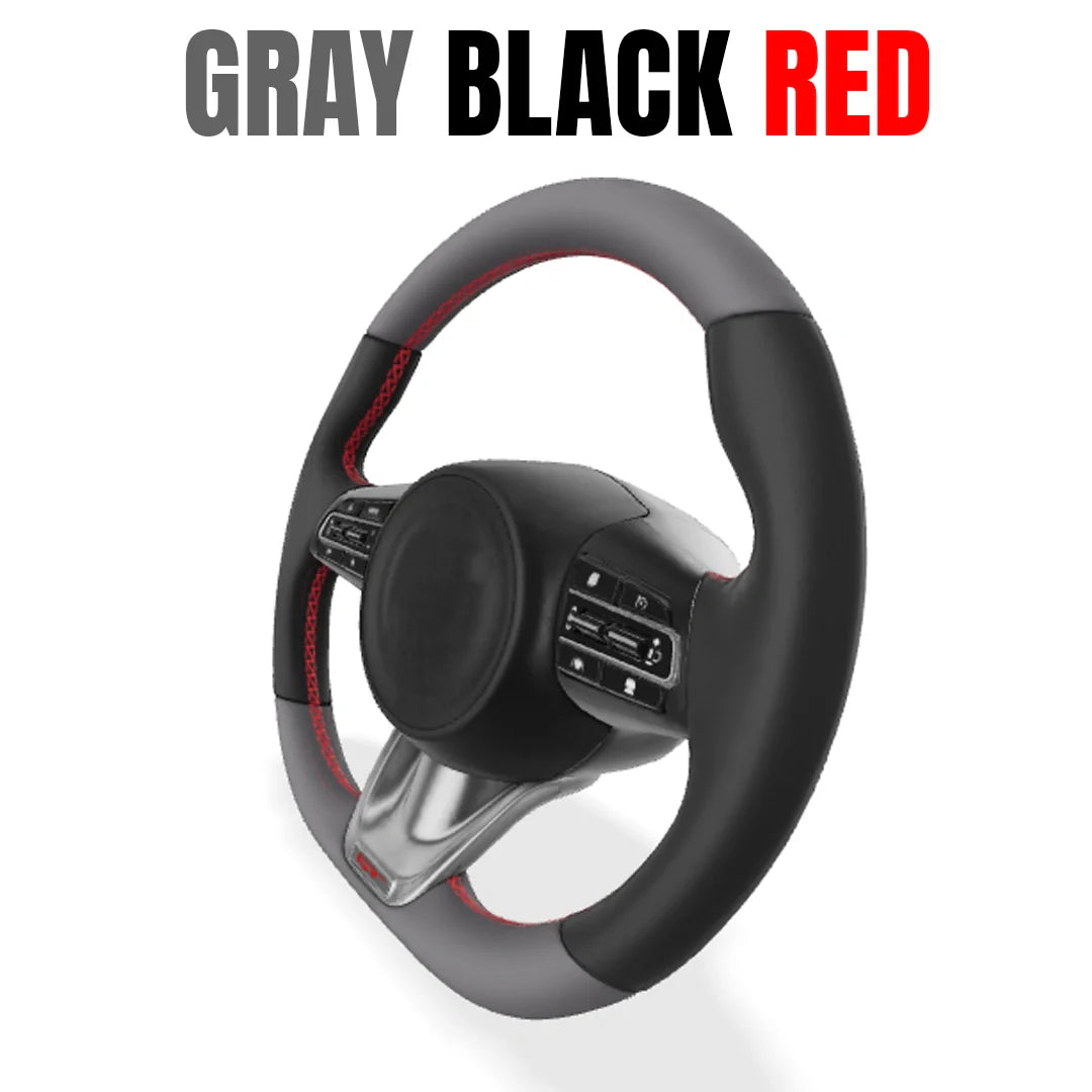 Premium Leather  Customization Steering Wheel Cover – DIY Sew Edition