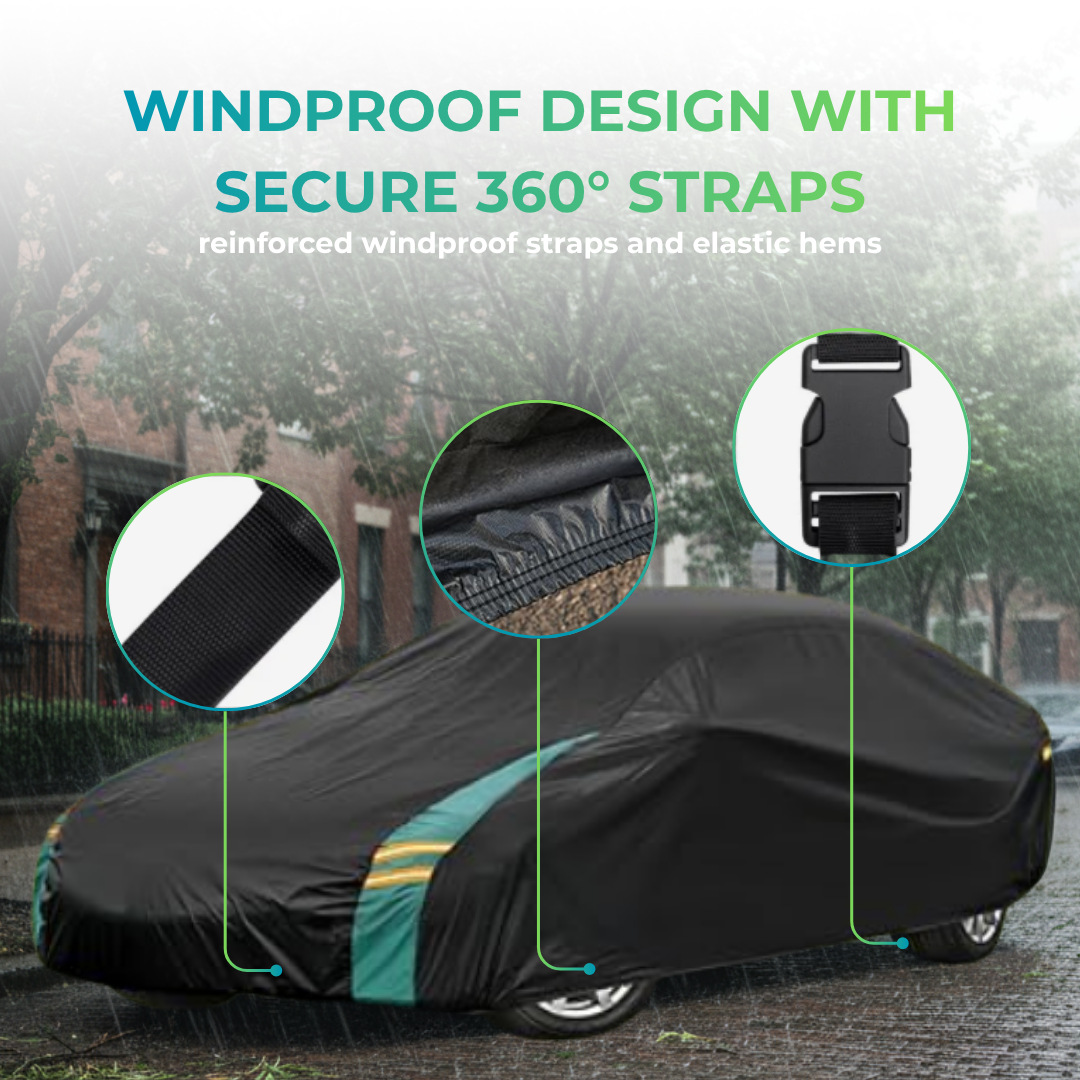 All Weather Car Cover - Waterproof, Sun & Snow Protection