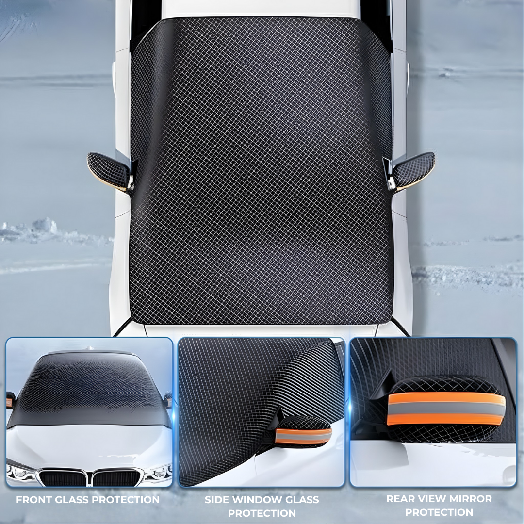 Magnetic Car Windshield Snow Cover - Windshield Cover for Ice and Snow