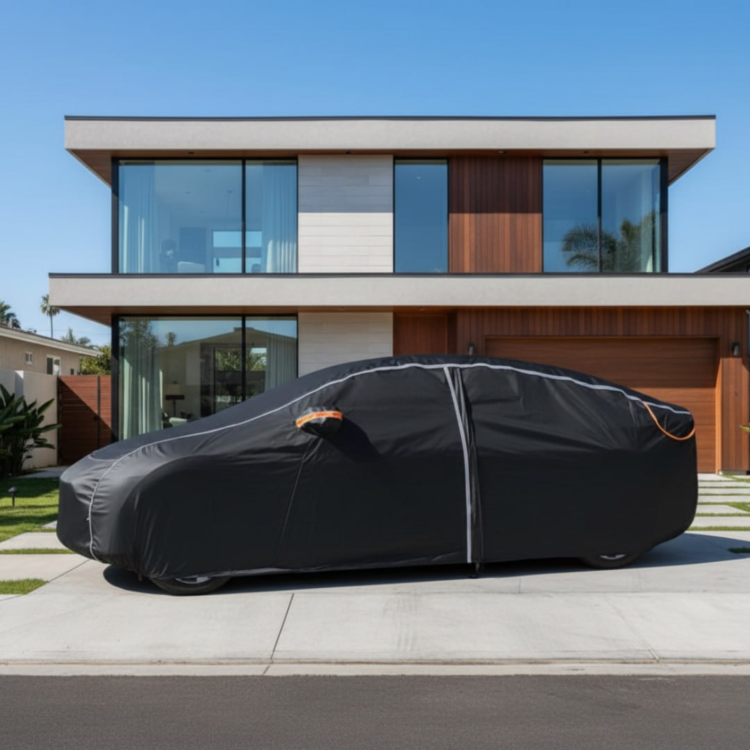 360°  Waterproof & Snowproof, Breathable & UV-Resistant Full Car Cover For All Seasons