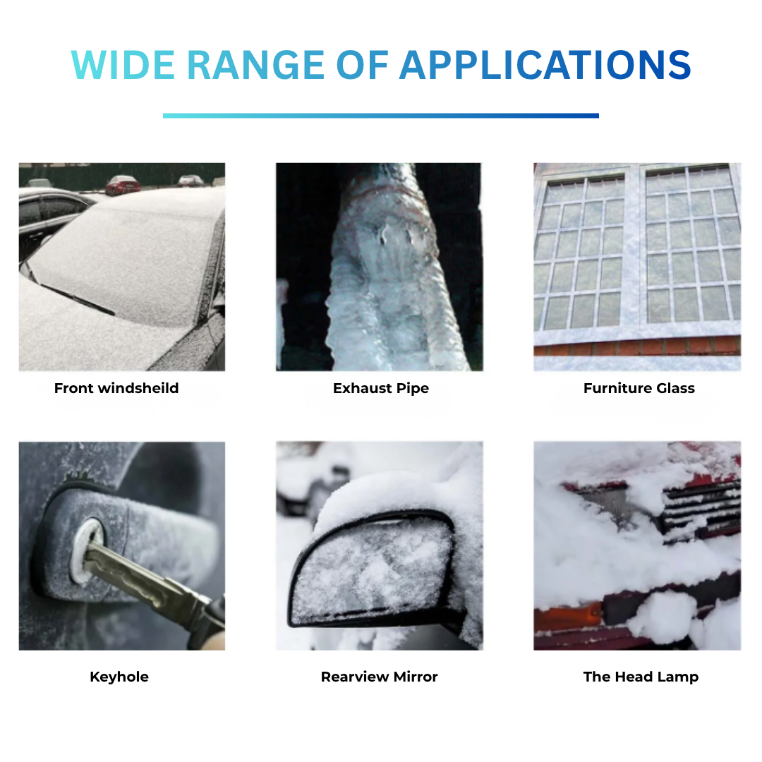 Fast-Acting Car Windshield De-Icer Spray – Quick Ice & Frost Remover