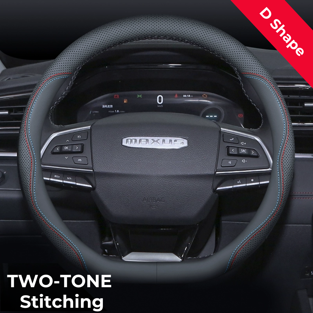 Maxus Premium Durable Genuine Leather Steering Wheel Cover