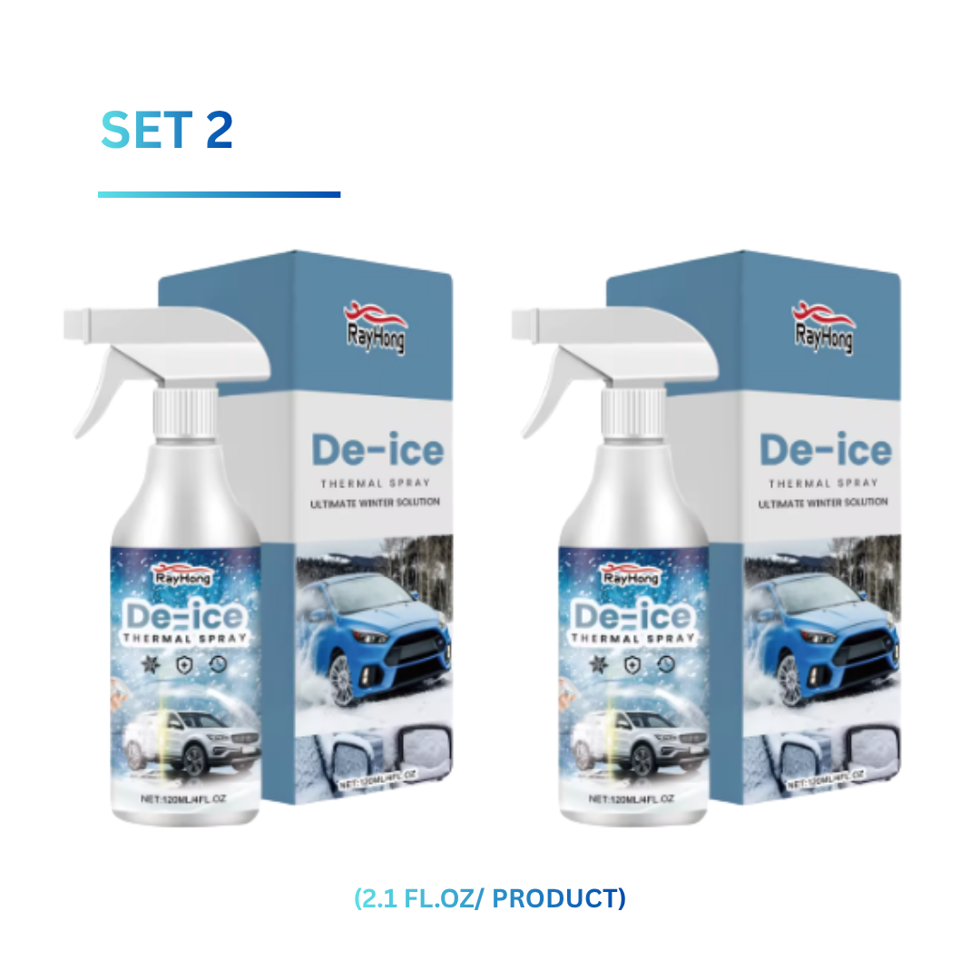 Fast-Acting Car Windshield De-Icer Spray – Quick Ice & Frost Remover