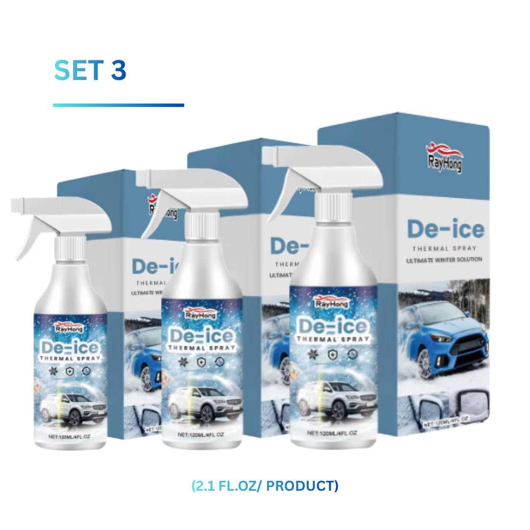 Fast-Acting Car Windshield De-Icer Spray – Quick Ice & Frost Remover