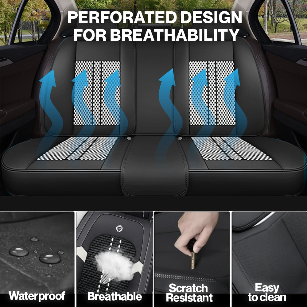 2025 Nox Breathable Waterproof Premium Leather Cover for Cars, SUV