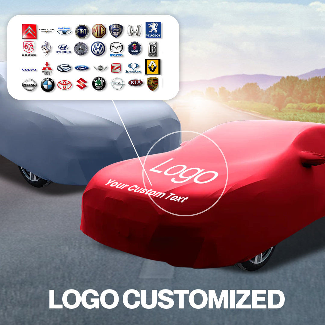 Personalized 360 Car Cover, Full Protection, Logo and Text Customization