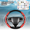 Timmy Breathable Anti Slip Leather Car Steering Wheel Cover Universal Fit