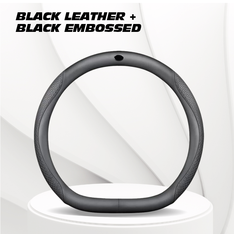 Zedd Breathable Anti Slip Leather Car Steering Wheel Cover Universal Fit