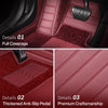 Lennox Full-enclosed Leather Car Floor Mats - Logo Customizable