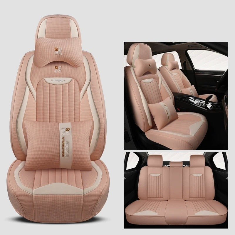 (New Arrival) 2025 Berry Car Seat Cover Set | Premium Leather Seat Cushion for Maximum Protection