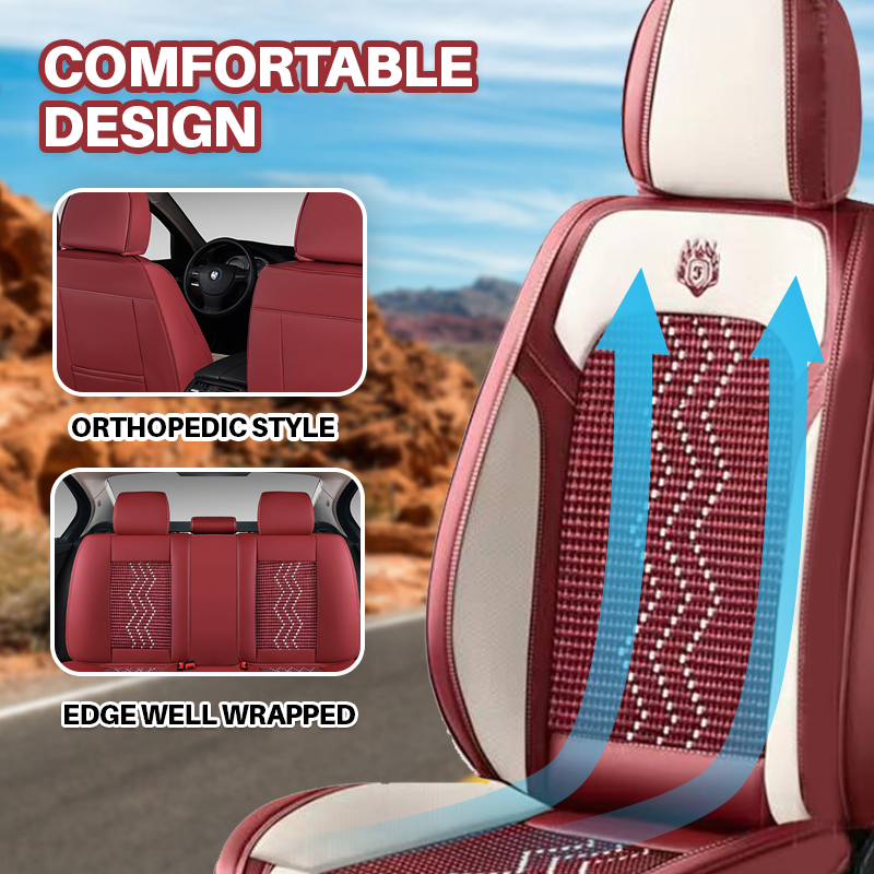 2024 Eval Leather Car Seat Cover for Cars, SUV