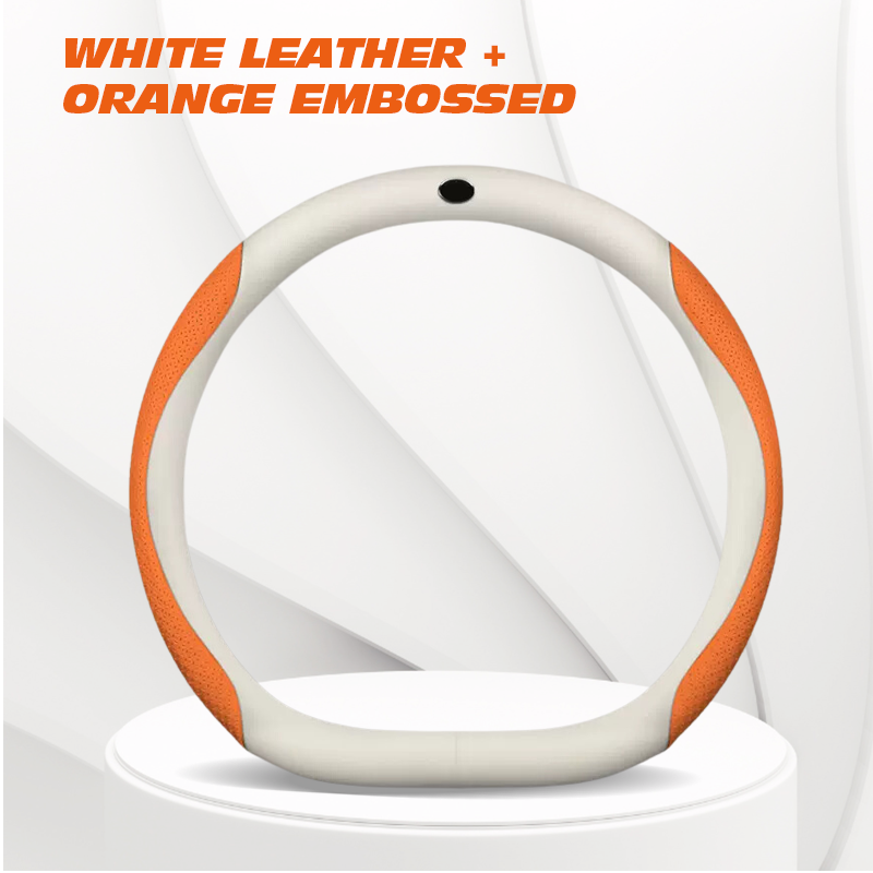 Zedd Breathable Anti Slip Leather Car Steering Wheel Cover Universal Fit