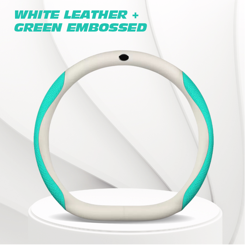 Zedd Breathable Anti Slip Leather Car Steering Wheel Cover Universal Fit