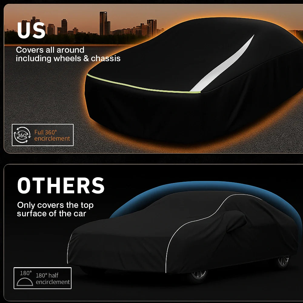 Full Enclosed Car Cover | Waterproof 420D, All-Weather Cover