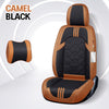 Hollan Car Seat Covers Full Set, Universal Breathable Waterproof Vehicle Leather Cover for Cars, SUV