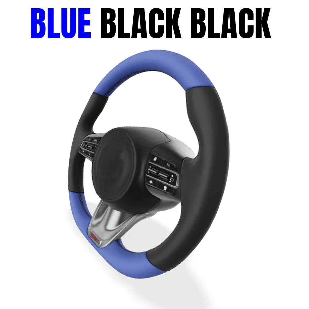 Premium Leather  Customization Steering Wheel Cover – DIY Sew Edition