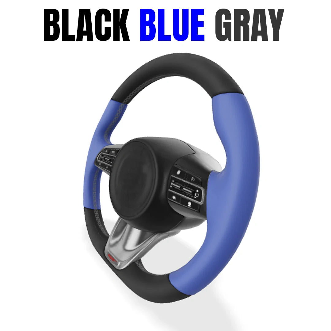 Premium Leather  Customization Steering Wheel Cover – DIY Sew Edition