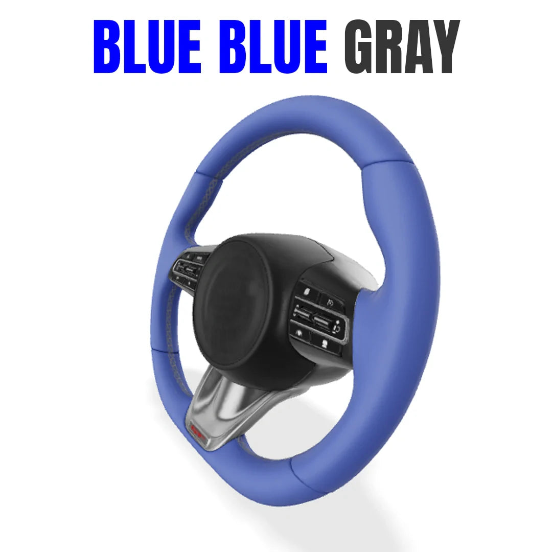 Premium Leather  Customization Steering Wheel Cover – DIY Sew Edition