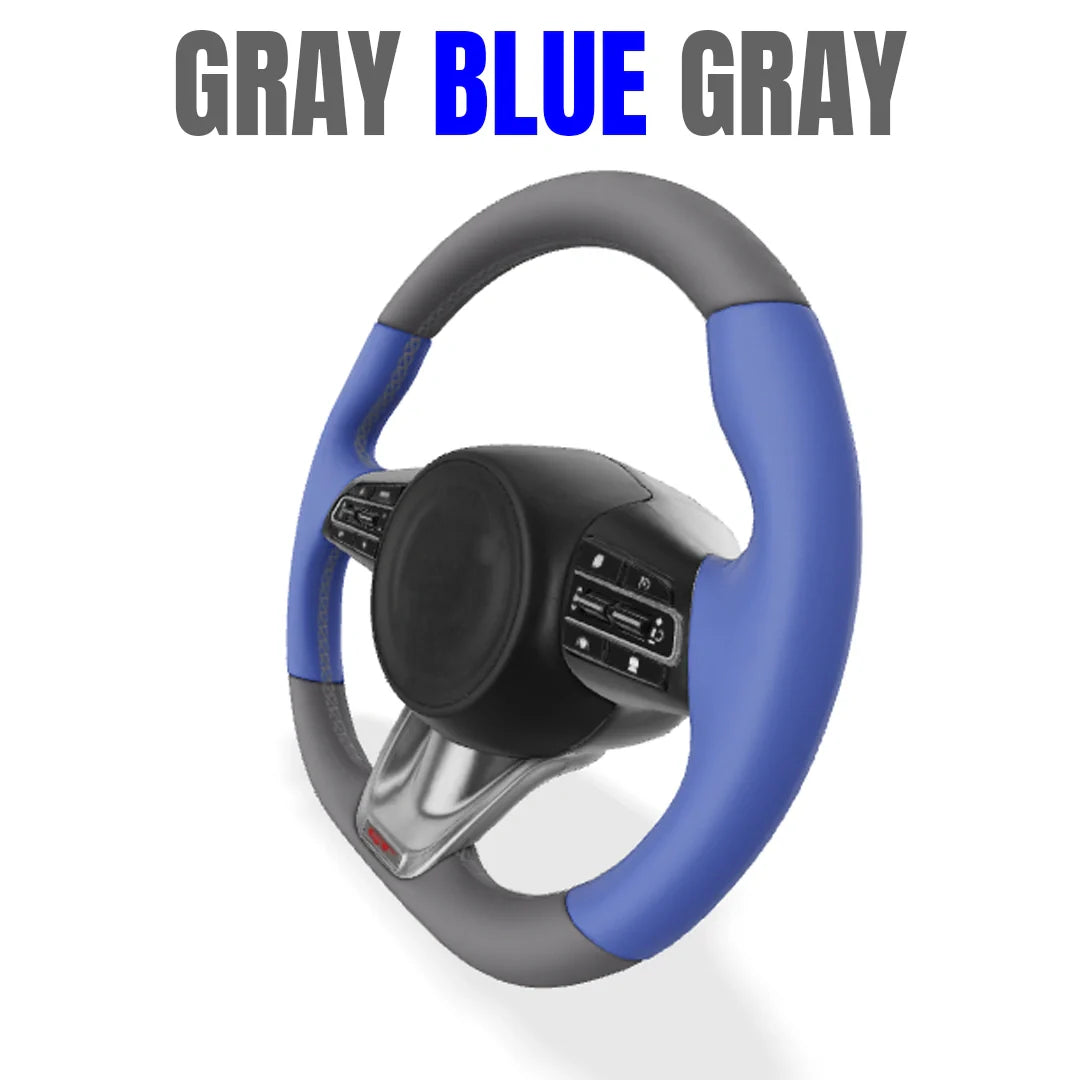 Premium Leather  Customization Steering Wheel Cover – DIY Sew Edition