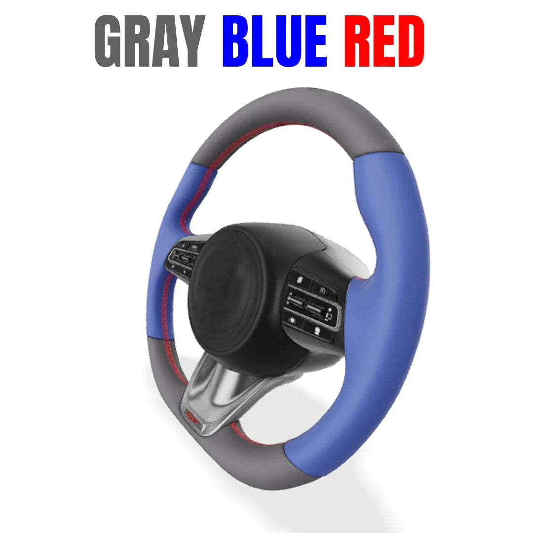 Premium Leather  Customization Steering Wheel Cover – DIY Sew Edition