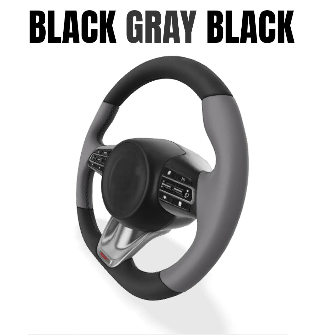 Premium Leather  Customization Steering Wheel Cover – DIY Sew Edition