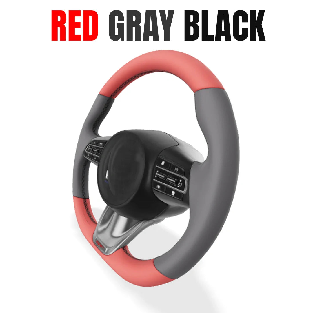 Premium Leather  Customization Steering Wheel Cover – DIY Sew Edition