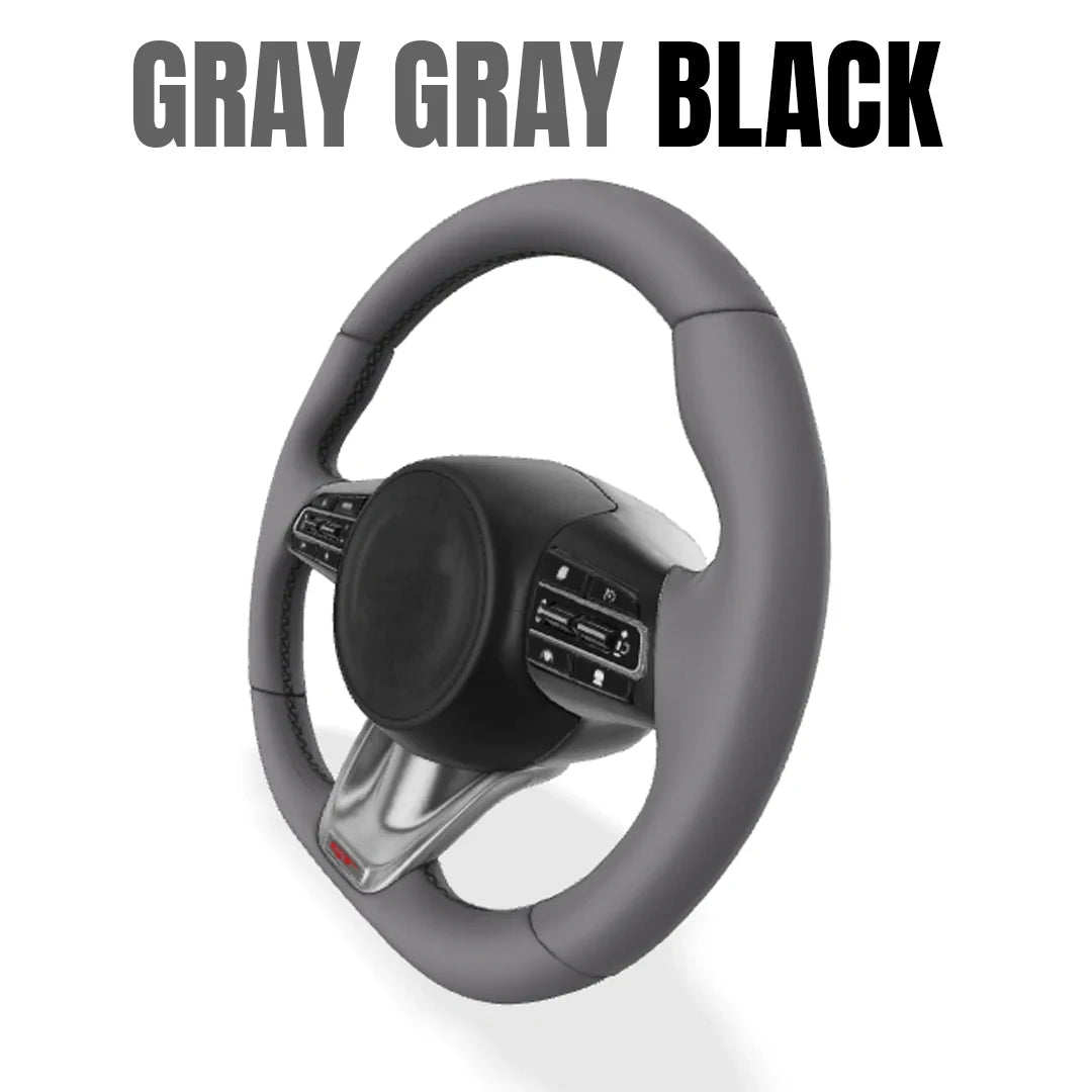 Premium Leather  Customization Steering Wheel Cover – DIY Sew Edition