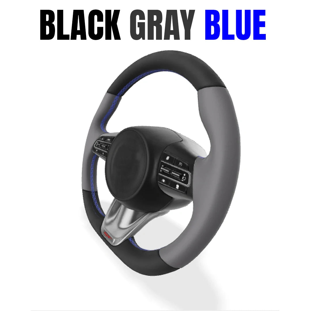Premium Leather  Customization Steering Wheel Cover – DIY Sew Edition