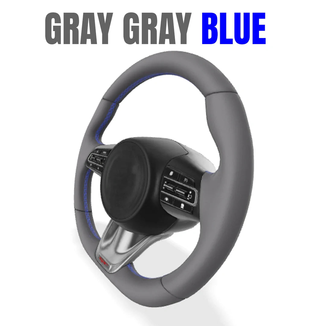 Premium Leather  Customization Steering Wheel Cover – DIY Sew Edition