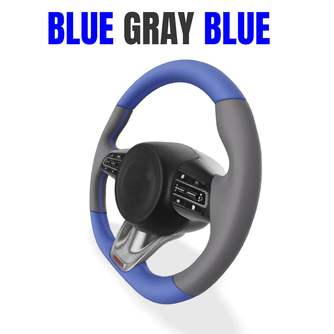 Premium Leather  Customization Steering Wheel Cover – DIY Sew Edition