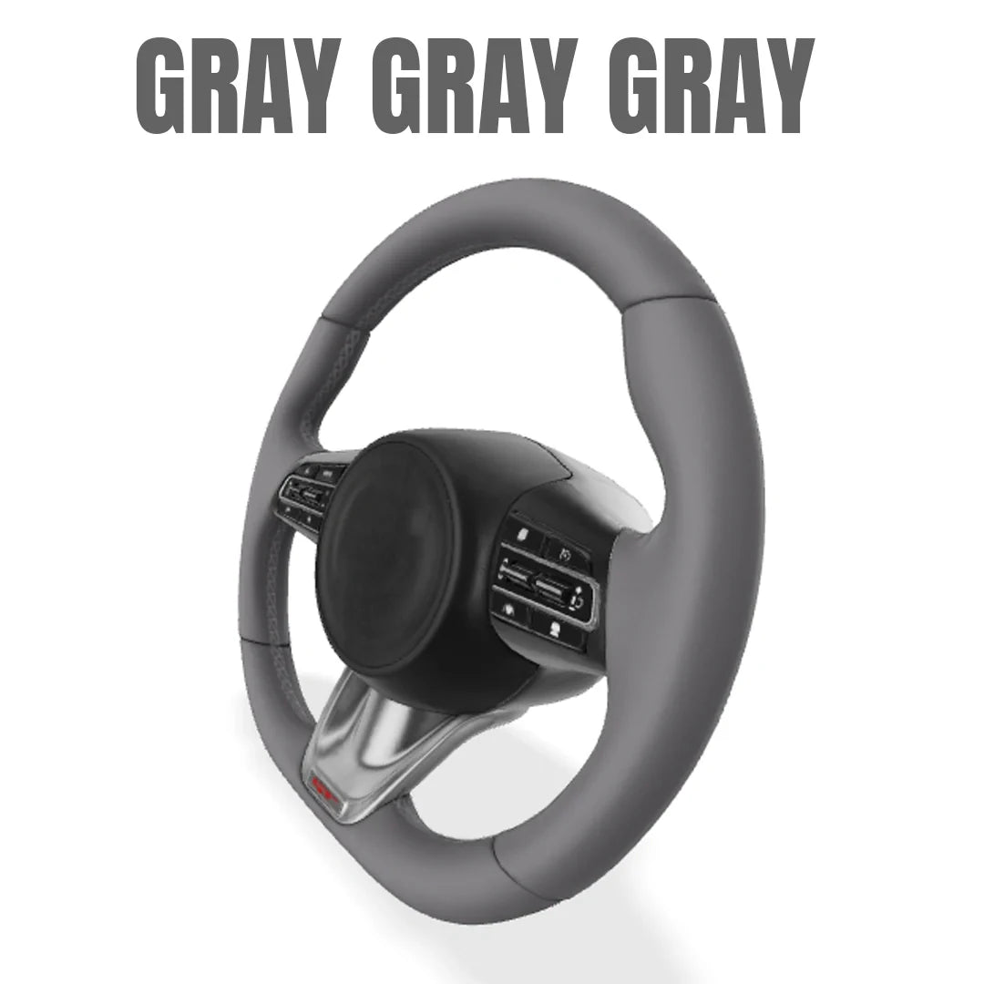 Premium Leather  Customization Steering Wheel Cover – DIY Sew Edition