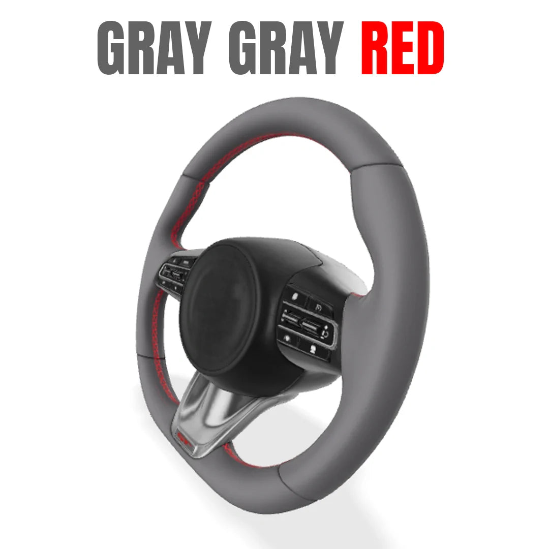 Premium Leather  Customization Steering Wheel Cover – DIY Sew Edition