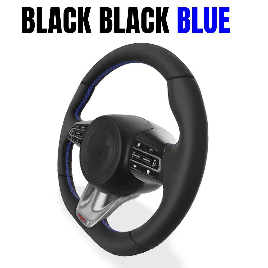 Premium Leather  Customization Steering Wheel Cover – DIY Sew Edition