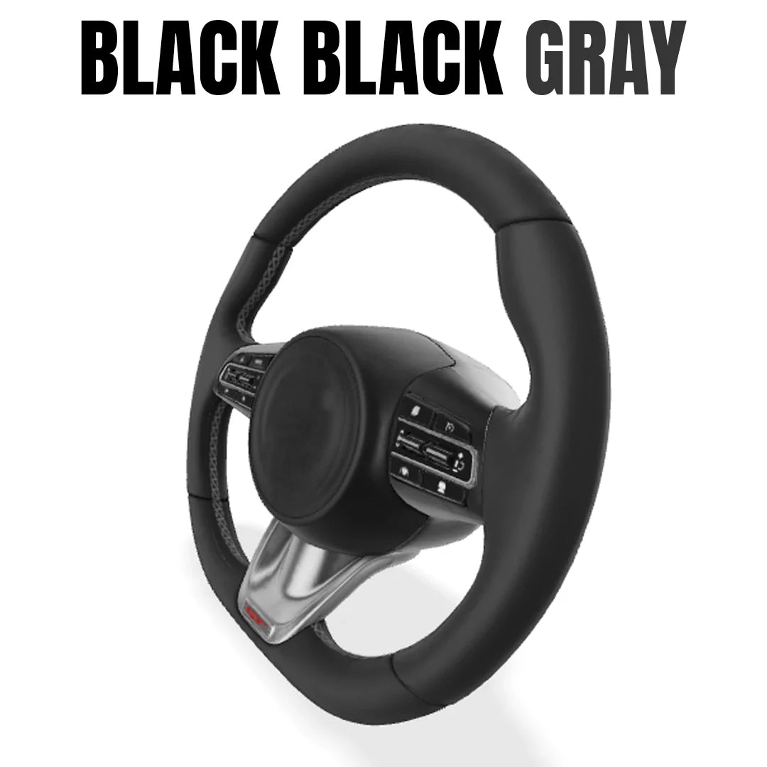 Premium Leather  Customization Steering Wheel Cover – DIY Sew Edition