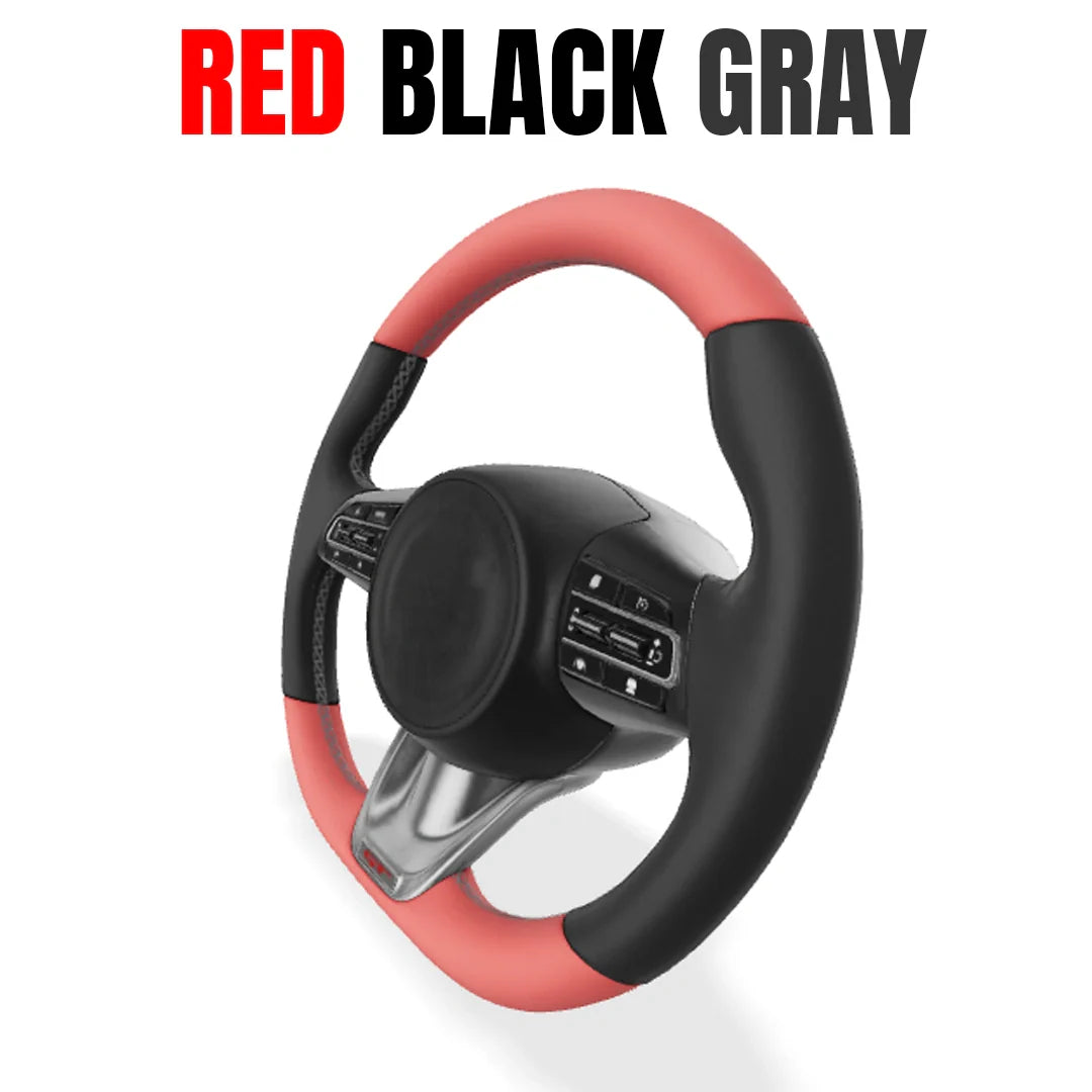 Premium Leather  Customization Steering Wheel Cover – DIY Sew Edition