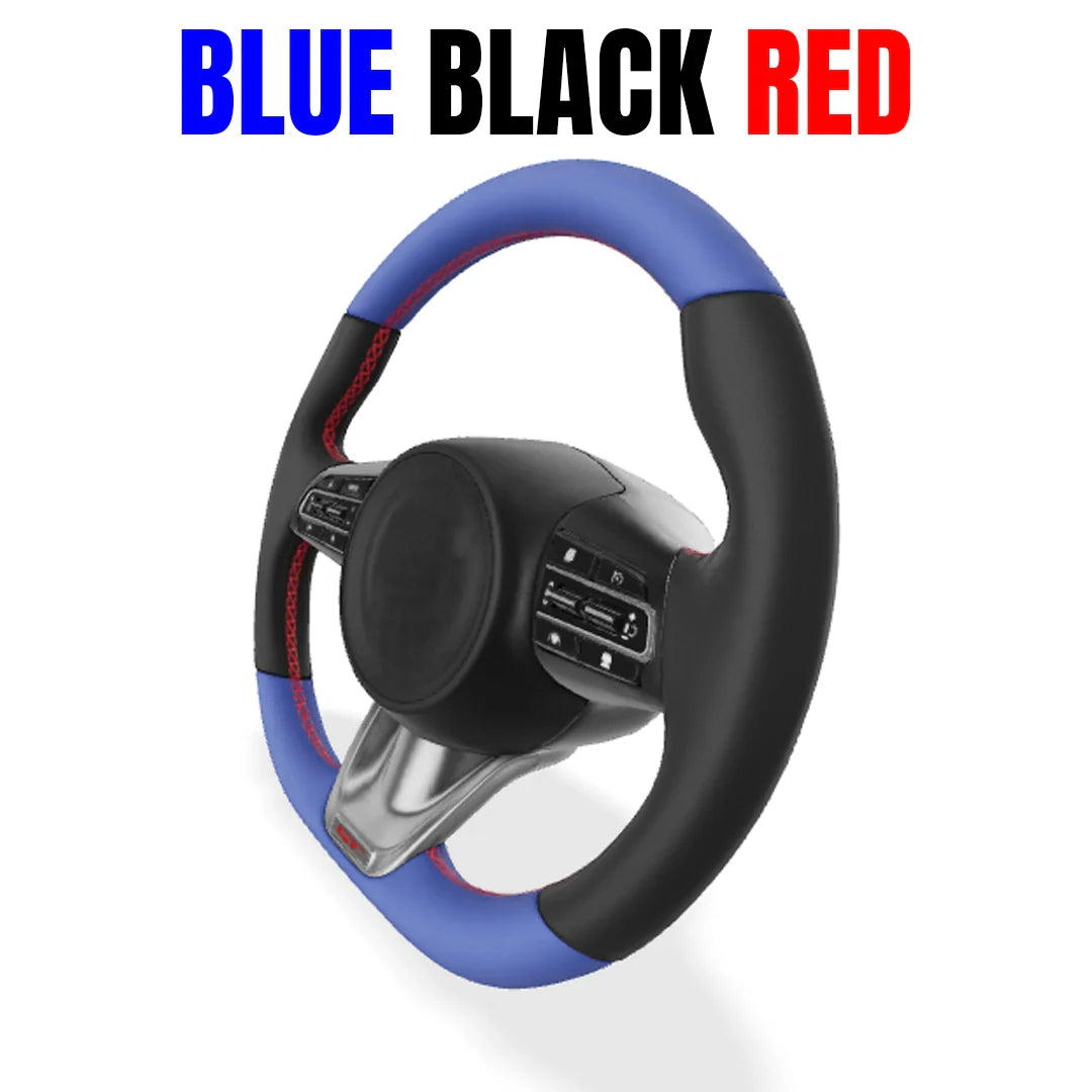Premium Leather  Customization Steering Wheel Cover – DIY Sew Edition