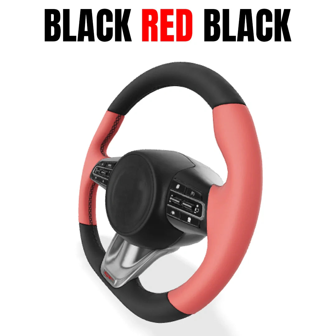 Premium Leather  Customization Steering Wheel Cover – DIY Sew Edition
