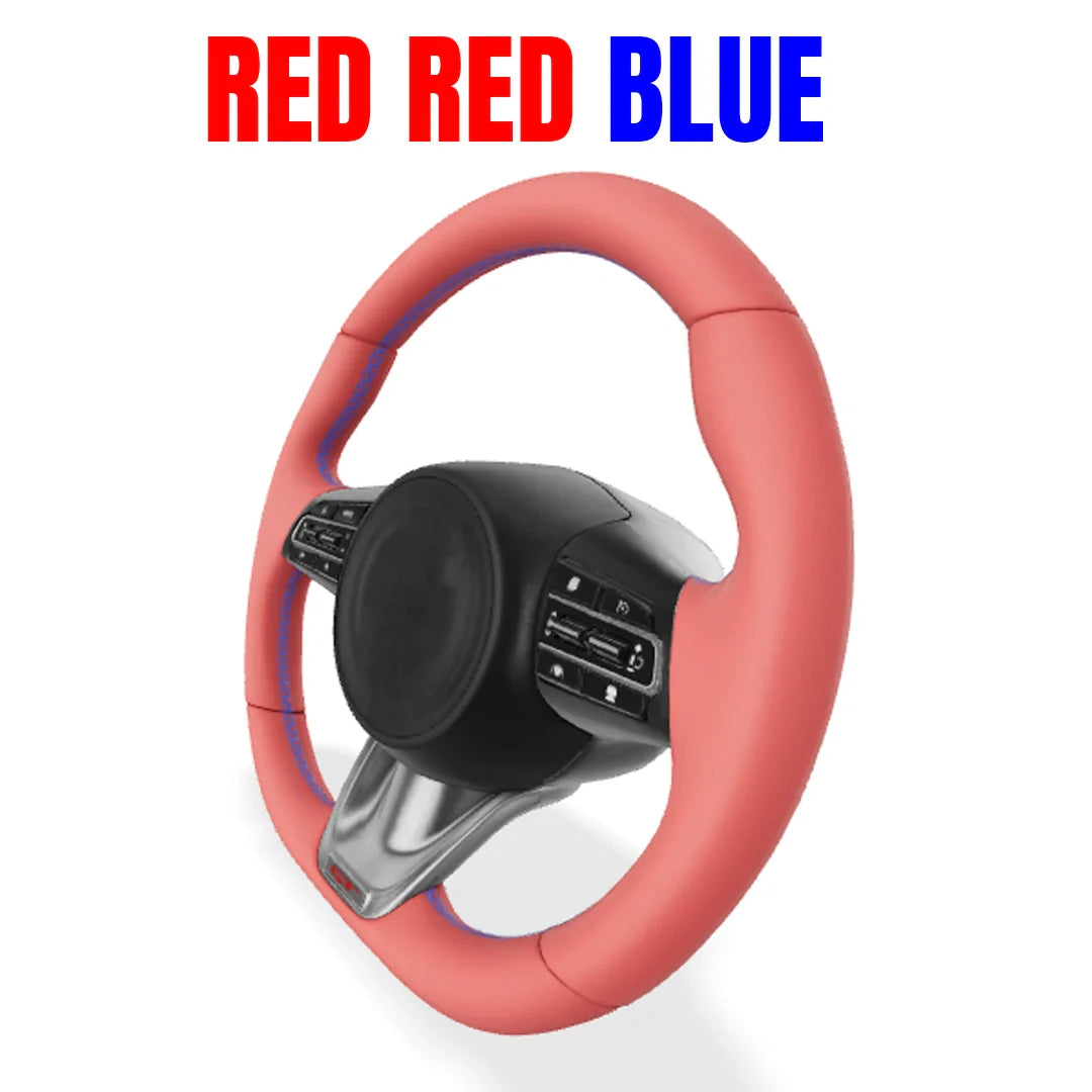 Premium Leather  Customization Steering Wheel Cover – DIY Sew Edition