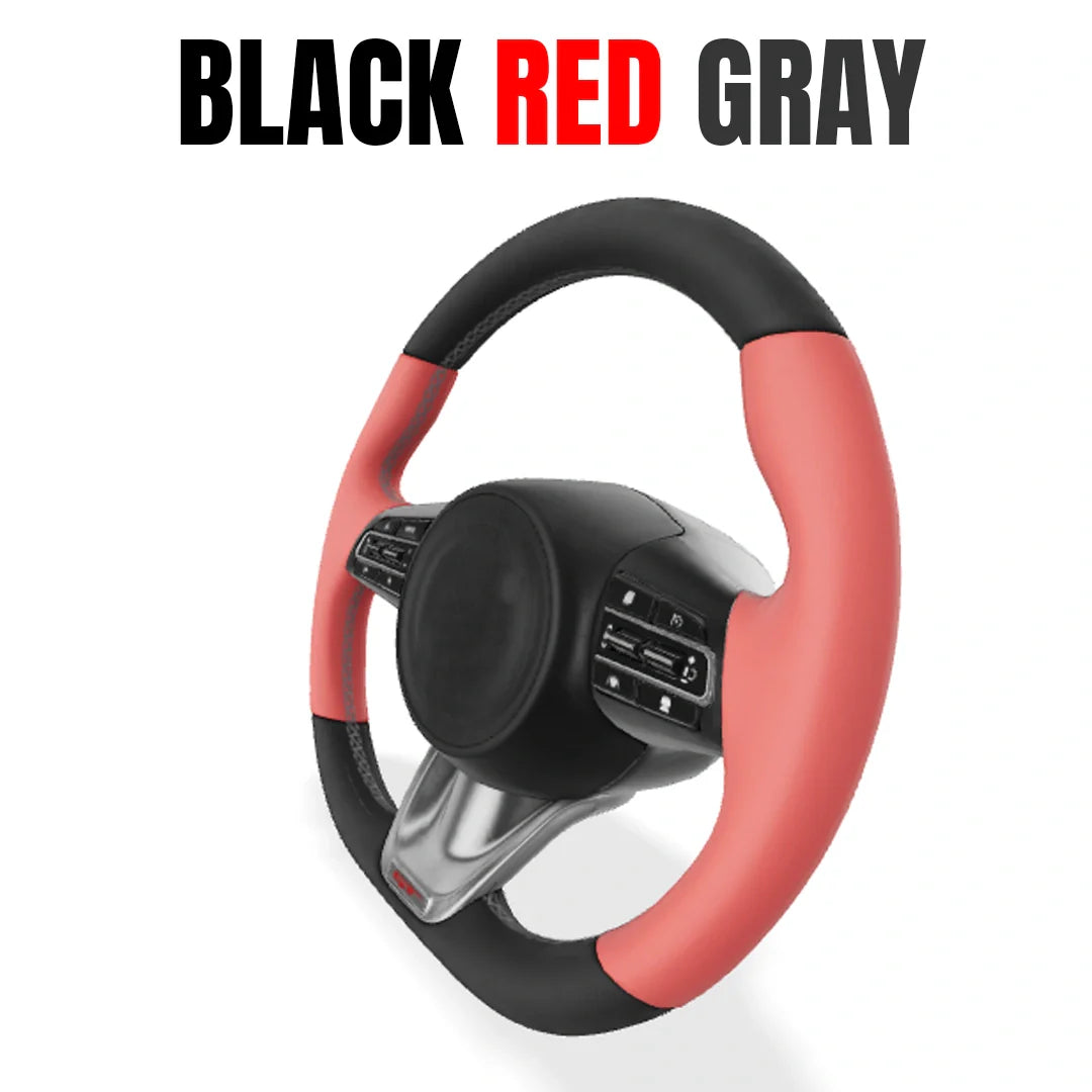 Premium Leather  Customization Steering Wheel Cover – DIY Sew Edition