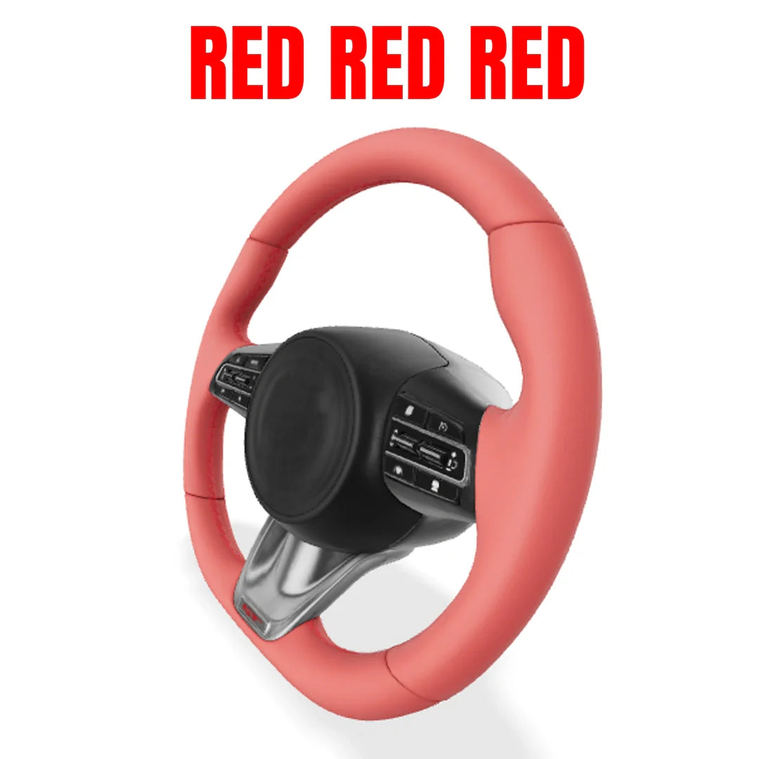 Premium Leather  Customization Steering Wheel Cover – DIY Sew Edition
